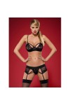 ENSEMBLE LINGERIE NOIR WONDERIA - OBSESSIVE - L/XL