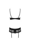 ENSEMBLE LINGERIE NOIR WONDERIA - OBSESSIVE - L/XL