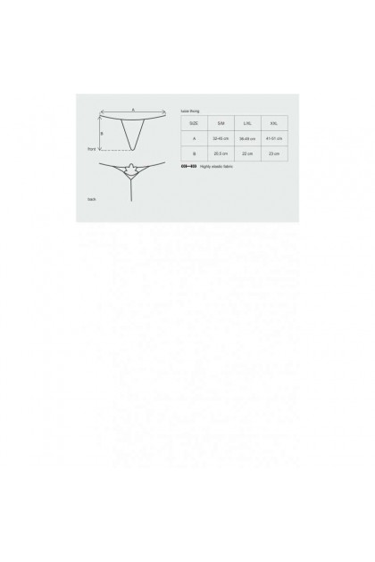 Luiza string noir l/xl - Love Shop Avenue