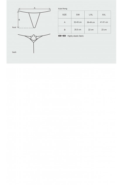 LUIZA STRING BLANC L/XL