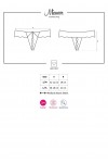 STRING OUVERT NOIR MIAMOR CROTCHLESS THONG - OBSESSIVE - L/X