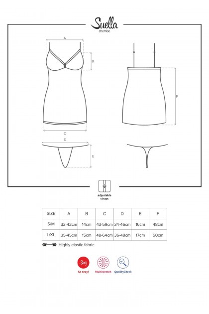 NUISETTE BLEU SUELLA CHEMISE - OBSESSIVE - L/XL