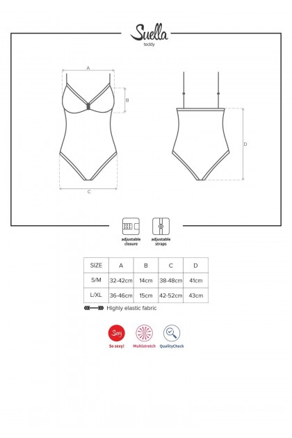 BODY SUELLA TEDDY - OBSESSIVE - S/M