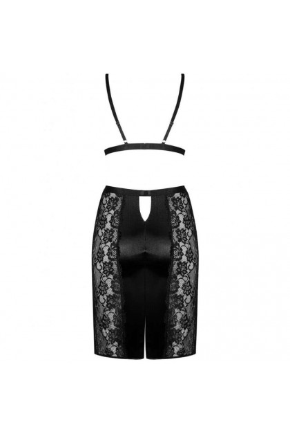 Soutien-GORGE + JUPE NOIRE BLANITA - OBSESSIVE - S/M