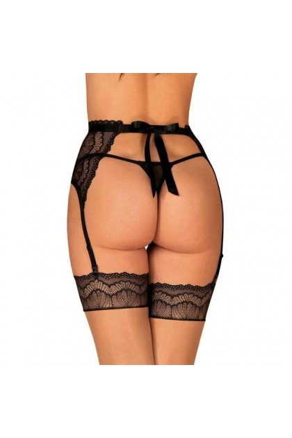 Porte-JARRETELLE NOIR ISABELLIA GARTER BELT - OBSESSIVE - S/M