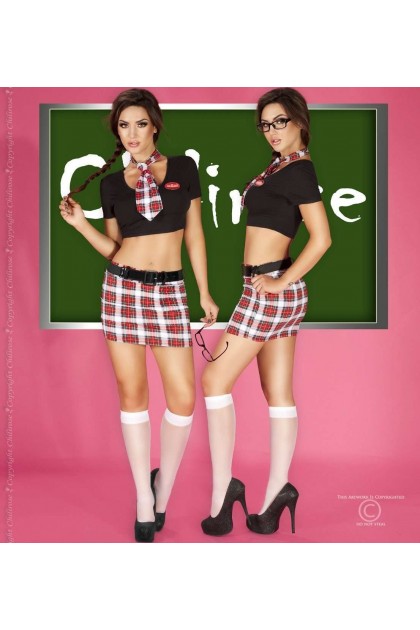 COSTUME ECOLIERE CHILIROSE - CR-3639 - S/M