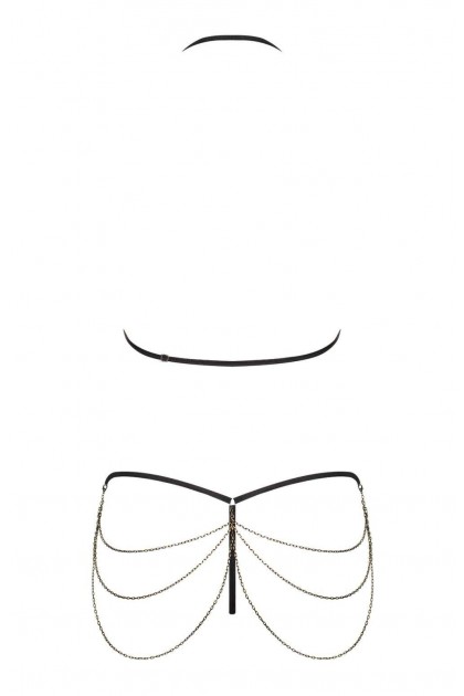 Ensemble lingerie bijoux 2 pieces noir redella micro set - L/XL
