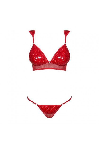Ensemble de lingerie rouge hunteria set - S/M - Love Shop Avenue