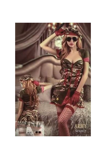 COSTUME FEMME ARMY - 9915 - SPAZM - T.U