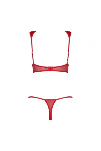 Ensemble de lingerie rouge hunteria set - L/XL - Love Shop Avenue