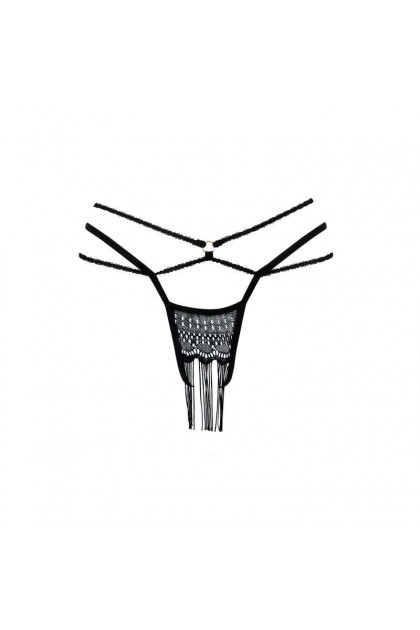 String ouvert noir aretusa - L/XL - Love Shop Avenue