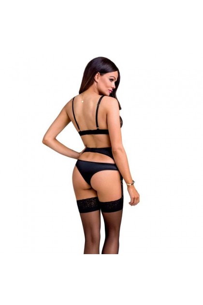 Ensemble de lingerie 3 pièces noir divine - S/M - Love Shop Avenue