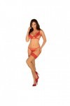 Bas autofixants rouge mellania stockings - S/M - Love Shop Avenue
