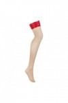 Bas autofixants rouge mellania stockings - S/M - Love Shop Avenue
