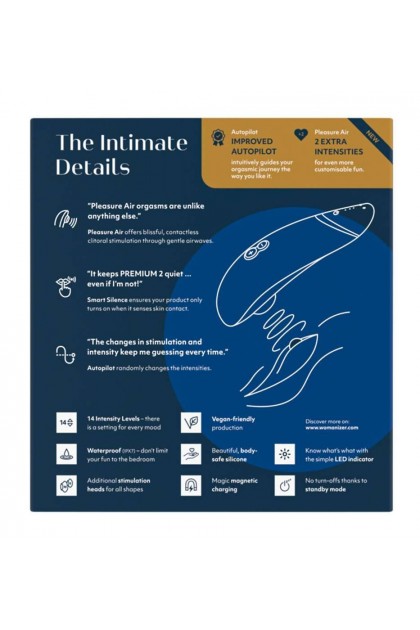 STIMULATEUR WOMANIZER PREMIUM 2 - BLEU