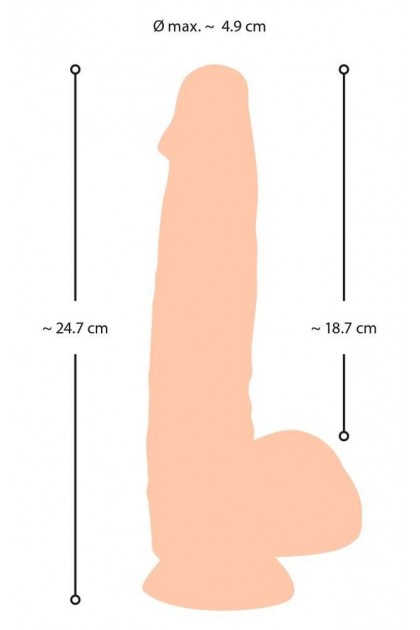Gode réaliste avec peau mobile 25cm - Love Shop Avenue