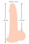 Gode réaliste avec peau mobile 19cm - Love Shop Avenue