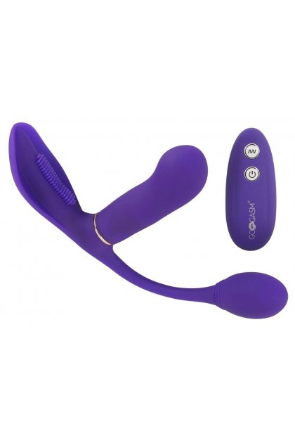 Vibromasseur anal et vaginal violet - Love Shop Avenue