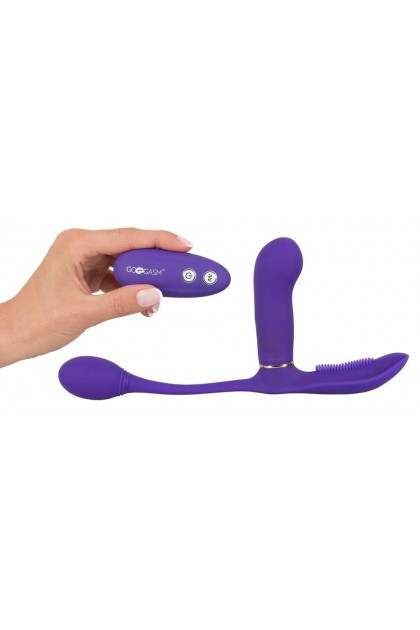 Vibromasseur anal et vaginal violet - Love Shop Avenue