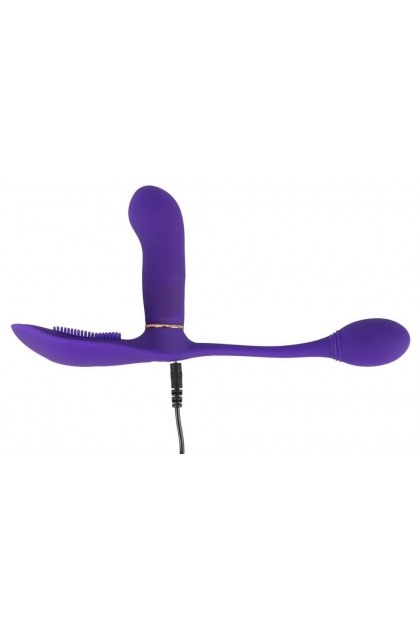 Vibromasseur anal et vaginal violet - Love Shop Avenue