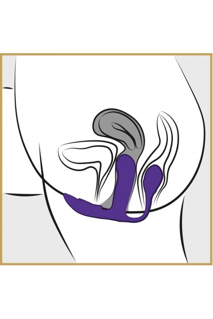 Vibromasseur anal et vaginal violet - Love Shop Avenue