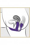 Vibromasseur anal et vaginal violet - Love Shop Avenue