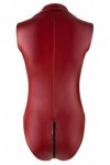 Body ouvert rouge avec fermeture éclair - L - Love Shop Avenue