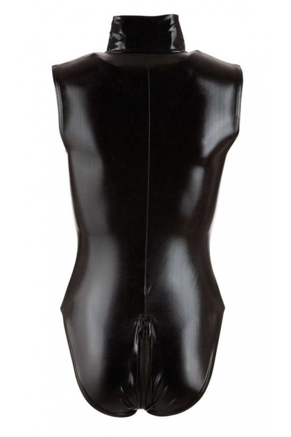 Body ouvert noir avec fermeture éclair - XL - Love Shop Avenue