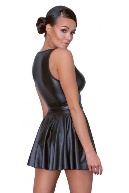 Robe noir wetlook  - XL - Love Shop Avenue