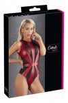 Body rouge et noir wetlook  - S - Love Shop Avenue