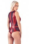 Body rouge et noir wetlook  - M - Love Shop Avenue