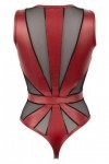 Body rouge et noir wetlook  - M - Love Shop Avenue