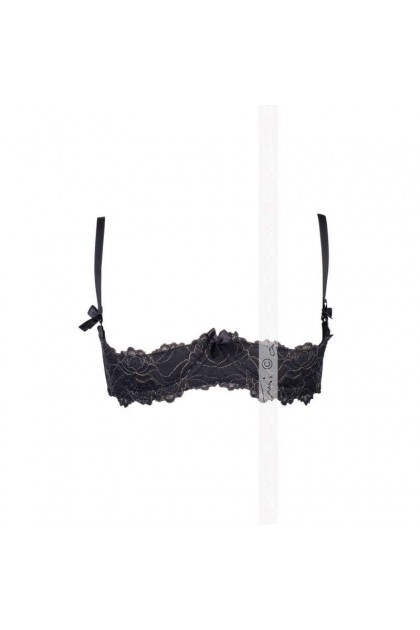 Soutien-GORGE NOIR METEORITE V-5891 - 95D - Love Shop Avenue