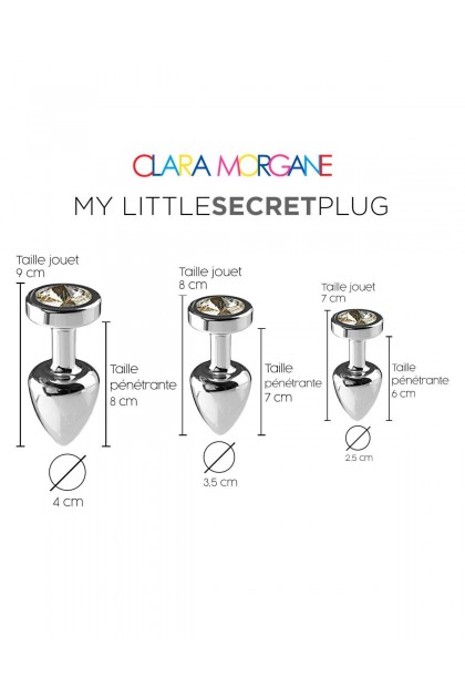 Plug bijou my little secret plug - BLANC - S - Love Shop Avenue