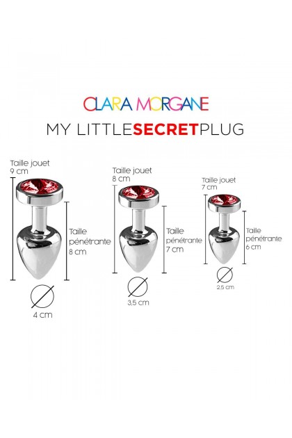 Plug bijou my little secret plug - ROUGE - M - Love Shop Avenue