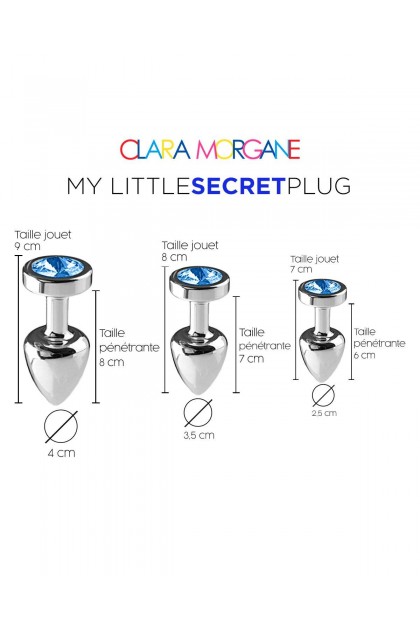 Plug bijou my little secret plug - BLEU - M - Love Shop Avenue