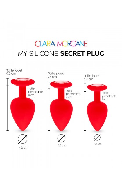 Plug bijou my silicone secret plug - ROUGE - M - Love Shop Avenue