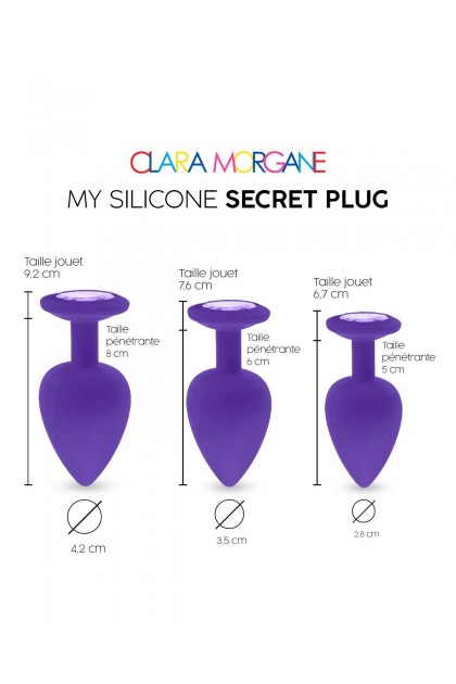 Plug bijou my silicone secret plug - VIOLET - M - Love Shop Avenue