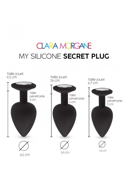 Plug bijou my silicone secret plug - NOIR - L - Love Shop Avenue