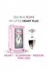Plug bijou my little heart plug - ROSE - M - Love Shop Avenue