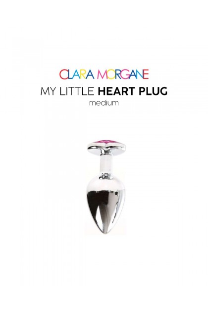 Plug bijou my little heart plug - ROSE - M - Love Shop Avenue