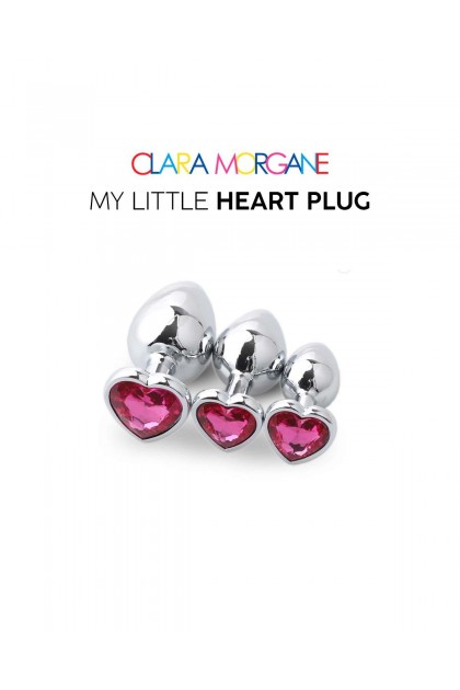 Plug bijou my little heart plug - ROSE - M - Love Shop Avenue