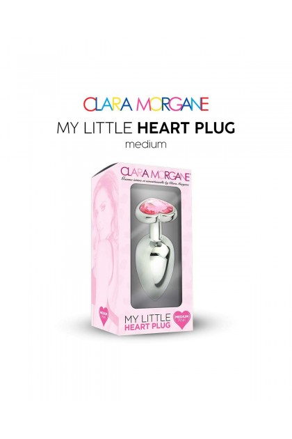 Plug bijou my little heart plug - ROSE - M - Love Shop Avenue