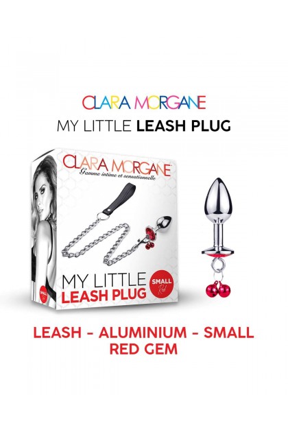 Plug bijou my little leash plug - ROUGE - S - Love Shop Avenue