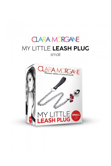 Plug bijou my little leash plug - ROUGE - S - Love Shop Avenue