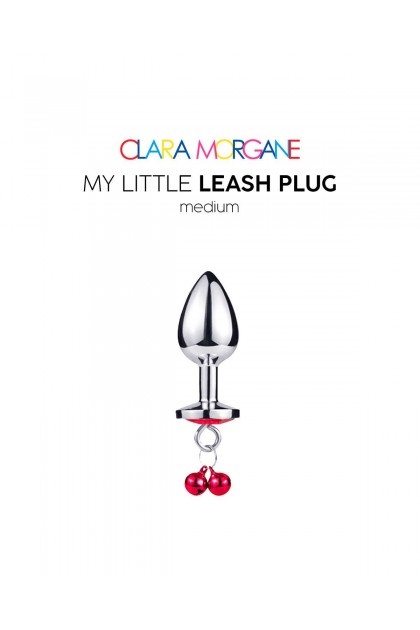 Plug bijou my little leash plug - ROUGE - M - Love Shop Avenue