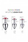Plug bijou my little leash plug - ROUGE - M - Love Shop Avenue