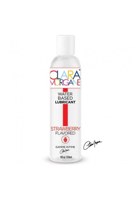 Lubrifiant clara morgane base eau fraise 150ml - Love Shop Avenue