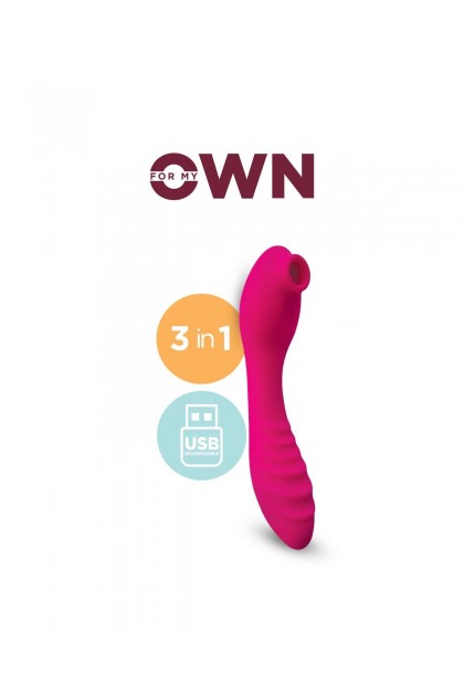 Vibromasseur 3 en 1 chauffant for my own rose - Love Shop Avenue