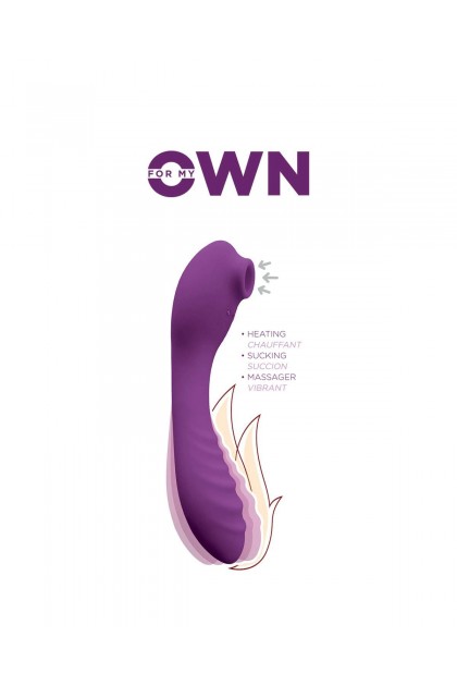 Vibromasseur 3 en 1 chauffant for my own violet - Love Shop Avenue